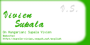 vivien supala business card